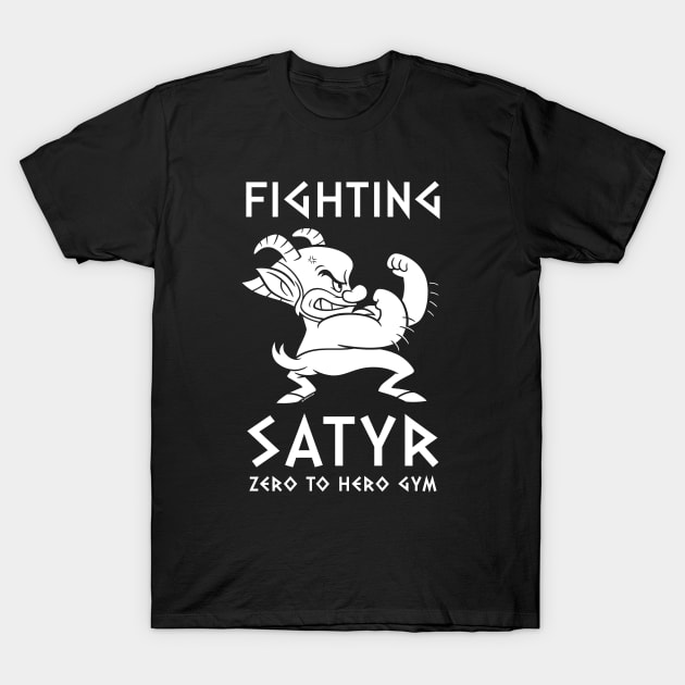 Fighting Satyr T-Shirt by wloem